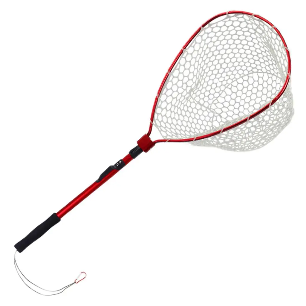 Telescopic Grip Fishing Landing Net Folding Skimmer Knotless Silicone Mesh Pole for Freshwater Saltwater Outdoor Fishing
Telescopic Grip Fishing Landing Net Folding Skimmer Knotless Silicone Mesh Pole for Freshwater Saltwater Outdoor Fishing