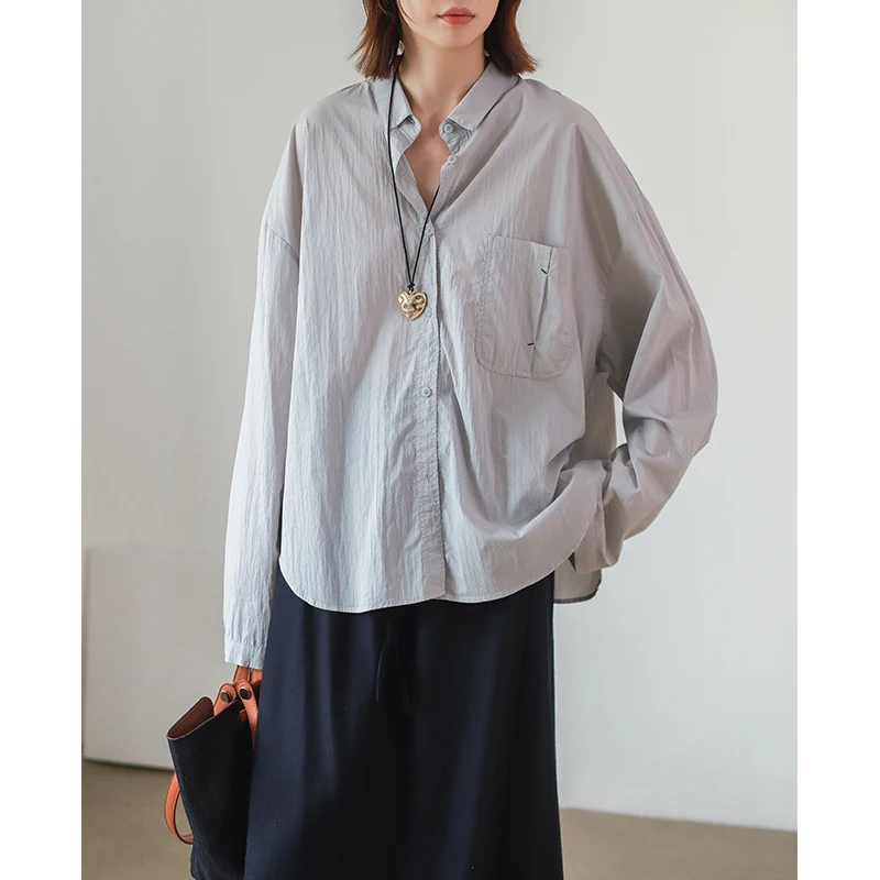 Phil Dan Soft Skin-Friendly Iron-Free Artistic Small Collar Long Sve irt Women's Premium Faion Autumn Collection
Phil Dan Soft Skin-Friendly Iron-Free Artistic Small Collar Long Sve irt Women's Premium Faion Autumn Collection