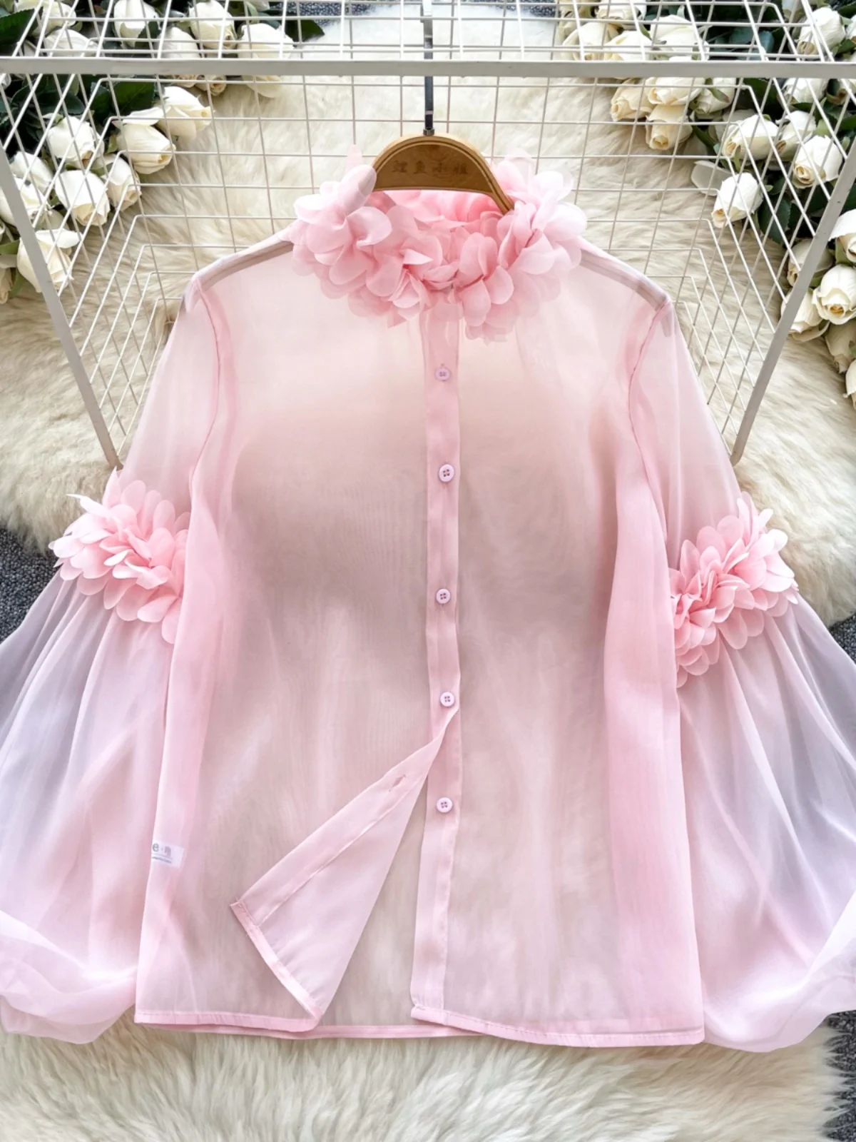 Ele Bubble Sve irt Women's Loose Design Thin Me Autumn Faion Top Commute Sle Korean Version Long Sve irt
Ele Bubble Sve irt Women's Loose Design Thin Me Autumn Faion Top Commute Sle Korean Version Long Sve irt