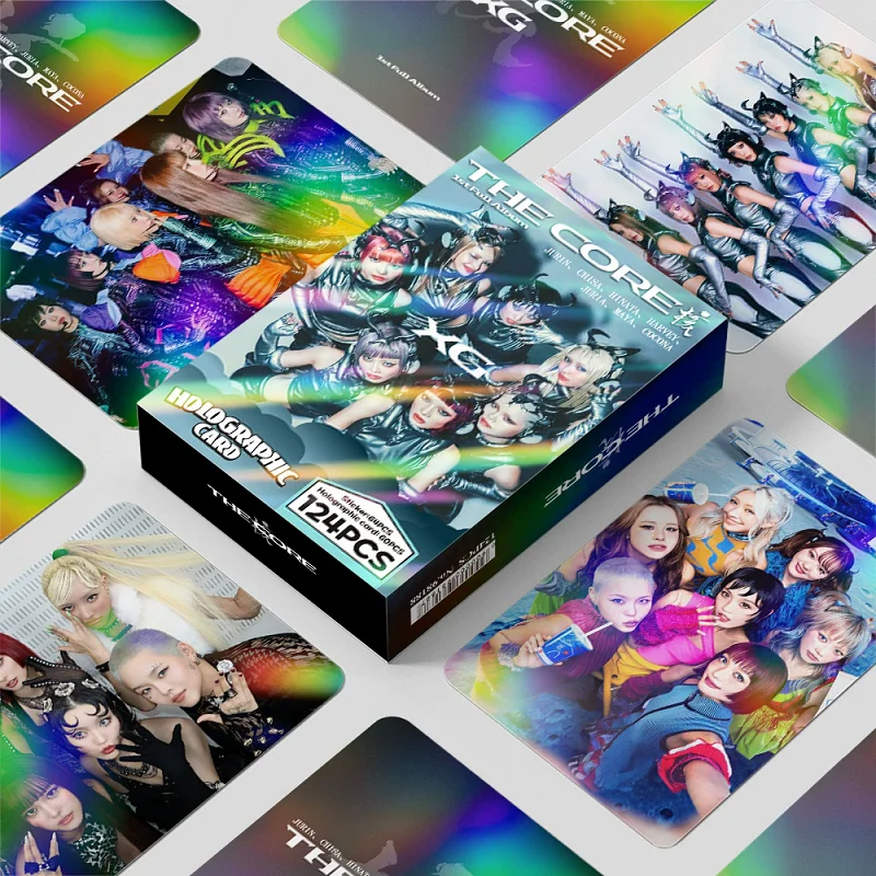 124PCS XG Album THE CORE Laser LOMO Cards Set - Korean Star Holographic Photo Cards with Bonus Stickers Perfect Gift for Fans
124PCS XG Album THE CORE Laser LOMO Cards Set - Korean Star Holographic Photo Cards with Bonus Stickers Perfect Gift for Fans