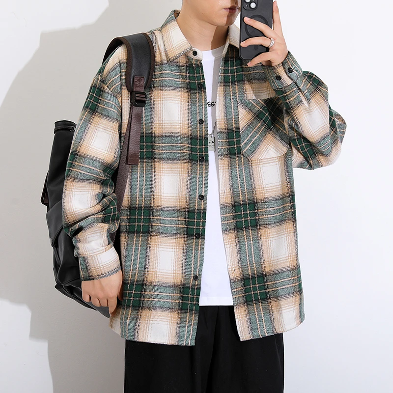 Men's Long Sleeve Shirt Vintage Plaid Loose Fit Fashionable Spring Autumn Casual Outerwear Shirt Polyester Cotton Blend
Men's Long Sleeve Shirt Vintage Plaid Loose Fit Fashionable Spring Autumn Casual Outerwear Shirt Polyester Cotton Blend