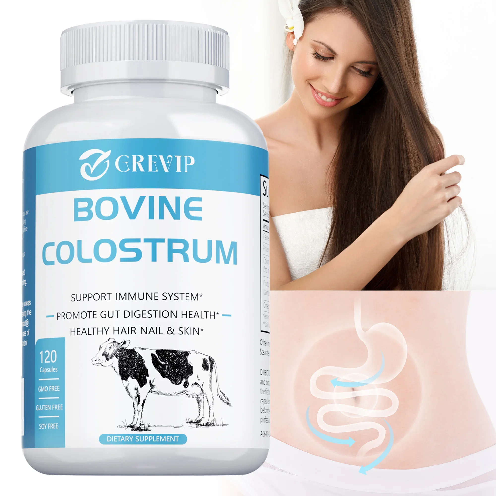 Bovine Colostrum Capsules - Promote Gut Digestive Health Boost Immune System - 20% IgG - 120 Capsules
Bovine Colostrum Capsules - Promote Gut Digestive Health Boost Immune System - 20% IgG - 120 Capsules