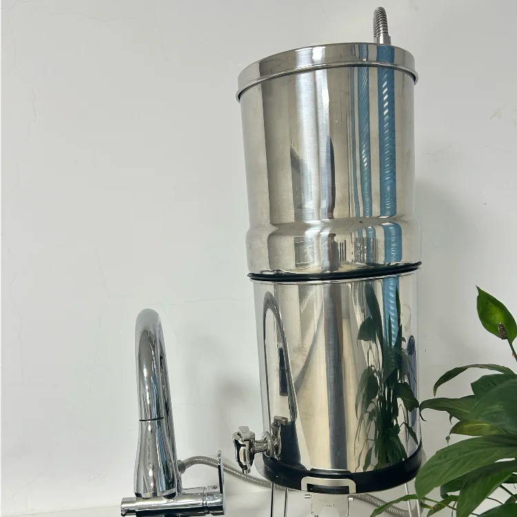 New Design 2.9 Gallons Gravity Water Filter System, Removes Microplastics for Home Use
New Design 2.9 Gallons Gravity Water Filter System, Removes Microplastics for Home Use