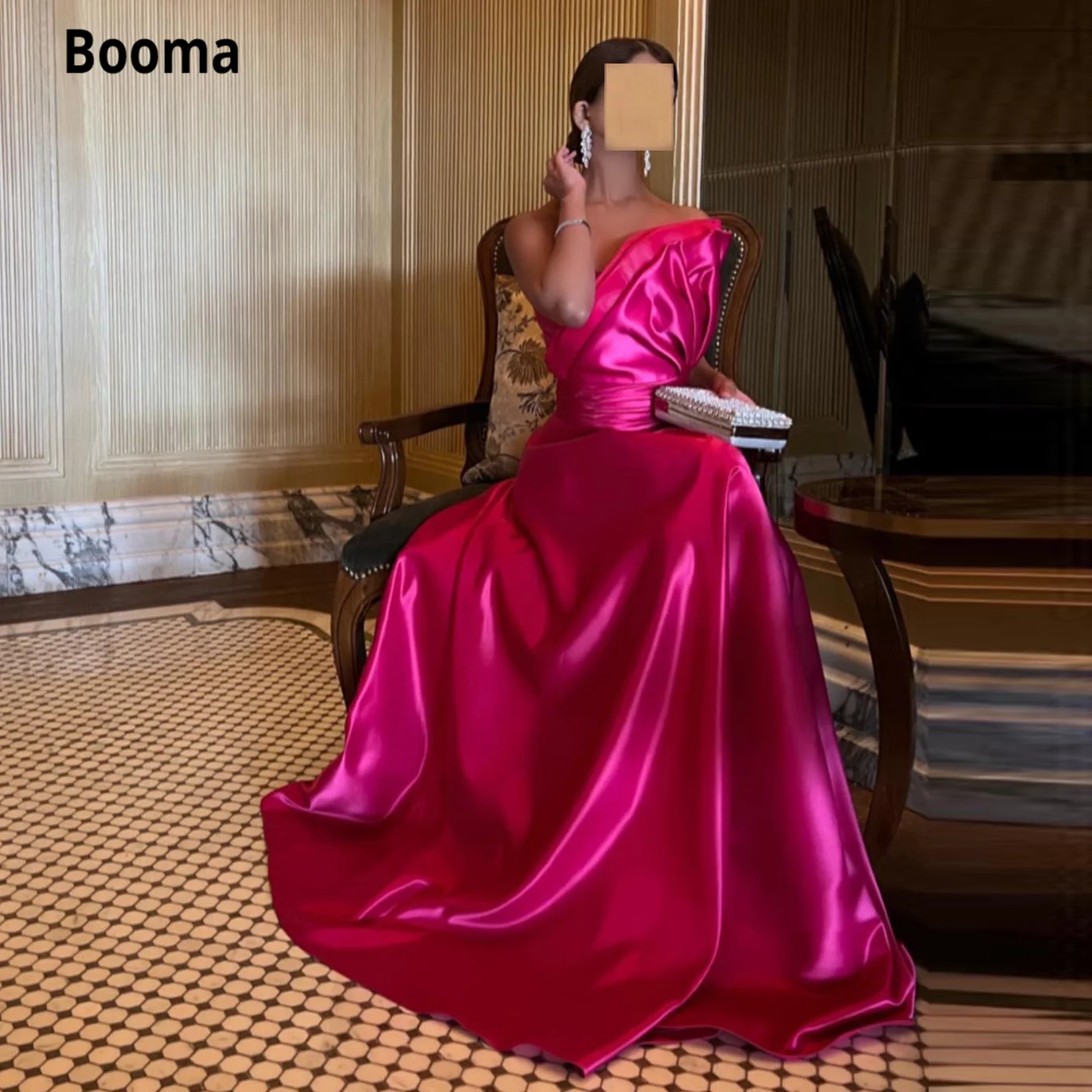 Booma Simple Fuchsia Satin Maxi Evening Dresses Strapless Ruched A-Line Formal Party Gowns 2023 Sleeveless Long Prom Dresses
Booma Simple Fuchsia Satin Maxi Evening Dresses Strapless Ruched A-Line Formal Party Gowns 2023 Sleeveless Long Prom Dresses