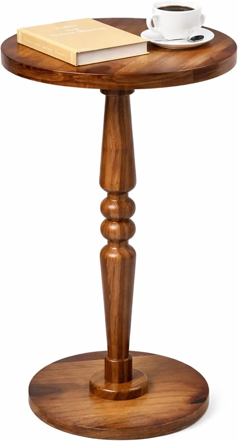 Small Wooden Round Side Table - Accent Nightstand Pedestal Table for Living Room, Bedroom - Compact Coffee Table, Tea Table,
Small Wooden Round Side Table - Accent Nightstand Pedestal Table for Living Room, Bedroom - Compact Coffee Table, Tea Table,
