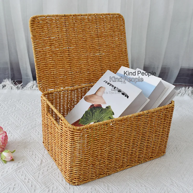 Closet Storage Basket Rattan Woven Organizer Box for Clothes Storage Bin with Lid Home Wardrobe Bedroom Shelf Use
Closet Storage Basket Rattan Woven Organizer Box for Clothes Storage Bin with Lid Home Wardrobe Bedroom Shelf Use