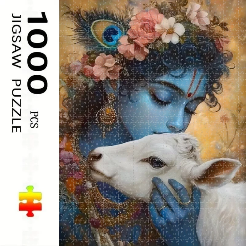 Krishna and Lamb Religion New Style Educational Puzzle Difficult Challenge Leisure Decompression Jigsaw Puzzle
Krishna and Lamb Religion New Style Educational Puzzle Difficult Challenge Leisure Decompression Jigsaw Puzzle