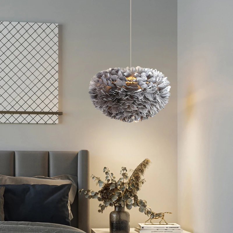Handmade Feather Pendant Light, Nordic Ceiling Light for Bedroom, Restaurant, Dining Table, Home Decoration E27 Suspension Light
Handmade Feather Pendant Light, Nordic Ceiling Light for Bedroom, Restaurant, Dining Table, Home Decoration E27 Suspension Light