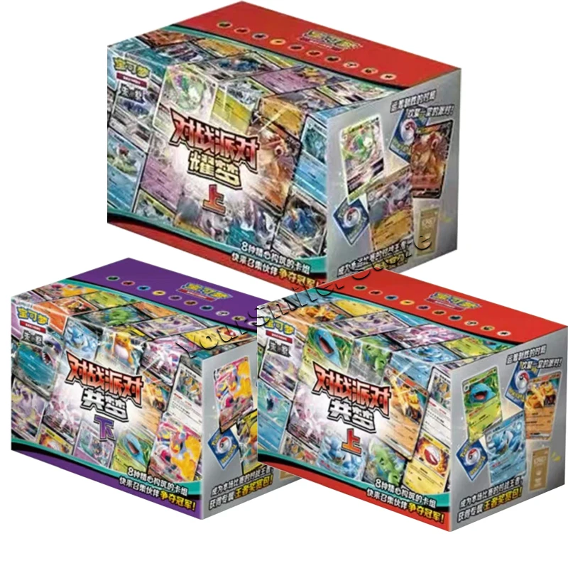 Оригинальная коллекционная карточка Pokemon PTCG, боевая вечеринка, упрощенная китайская версия, карты в коробке Алой и фиолетовой коробке, подарки для детей
Оригинальная коллекционная карточка Pokemon PTCG, боевая вечеринка, упрощенная китайская версия, карты в коробке Алой и фиолетовой коробке, подарки для детей