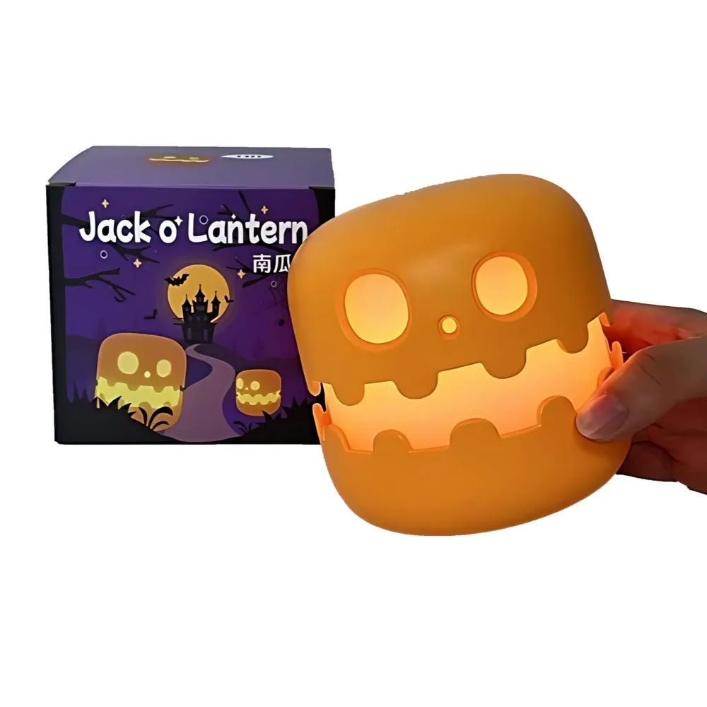 Halloween Ghost Pumpkin Lights Rechargeable Orange LED Nightlights With Smiling Face With Timer Function Nightstand Lamp
Halloween Ghost Pumpkin Lights Rechargeable Orange LED Nightlights With Smiling Face With Timer Function Nightstand Lamp