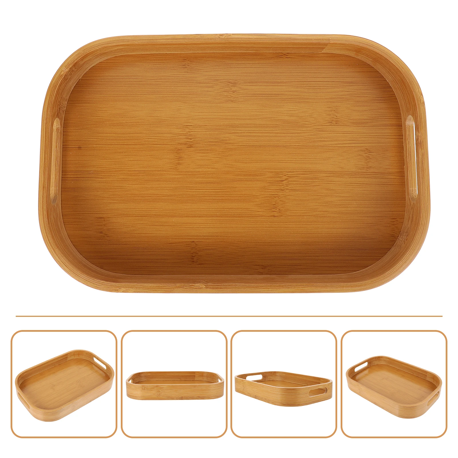 Bamboo Storage Tray Lightweight Food Serving Home Snack Fruit Dessert Tray Rustic Dry Khaki Handles Platters Portable
Bamboo Storage Tray Lightweight Food Serving Home Snack Fruit Dessert Tray Rustic Dry Khaki Handles Platters Portable