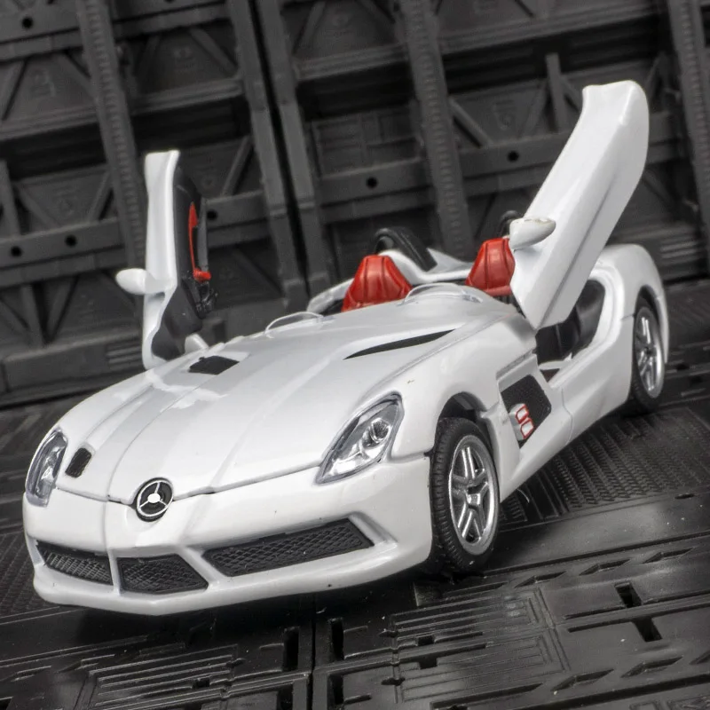 Модель спортивного автомобиля Mercedes Benz SLR Roadster из сплава, модель литая металлическая игрушечная машинка, имитация звука, фотоколлекция для мальчика, 1: 32
Модель спортивного автомобиля Mercedes Benz SLR Roadster из сплава, модель литая металлическая игрушечная машинка, имитация звука, фотоколлекция для мальчика, 1: 32