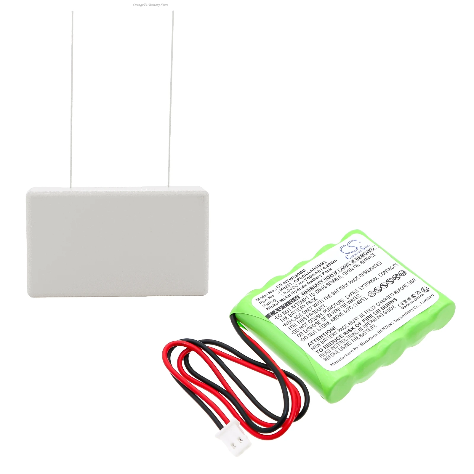 Replacement 6V 700mAh Alarm System Battery for Honeywell 5800RP Wireless Repeater 55111-05 K0257
Replacement 6V 700mAh Alarm System Battery for Honeywell 5800RP Wireless Repeater 55111-05 K0257