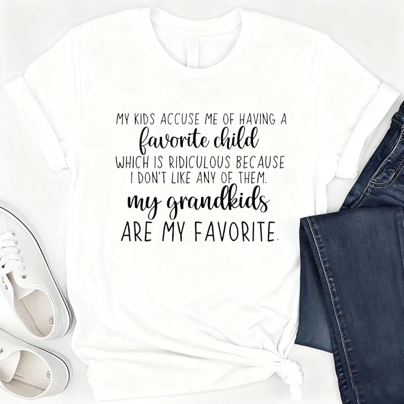 Funny Grandma Cotton T-Shirt, My Kids Accused Me on Having A Favorite Child Shirt, Funny Grandkids Shirt, Mother’s Day Shirt Tee
Funny Grandma Cotton T-Shirt, My Kids Accused Me on Having A Favorite Child Shirt, Funny Grandkids Shirt, Mother’s Day Shirt Tee