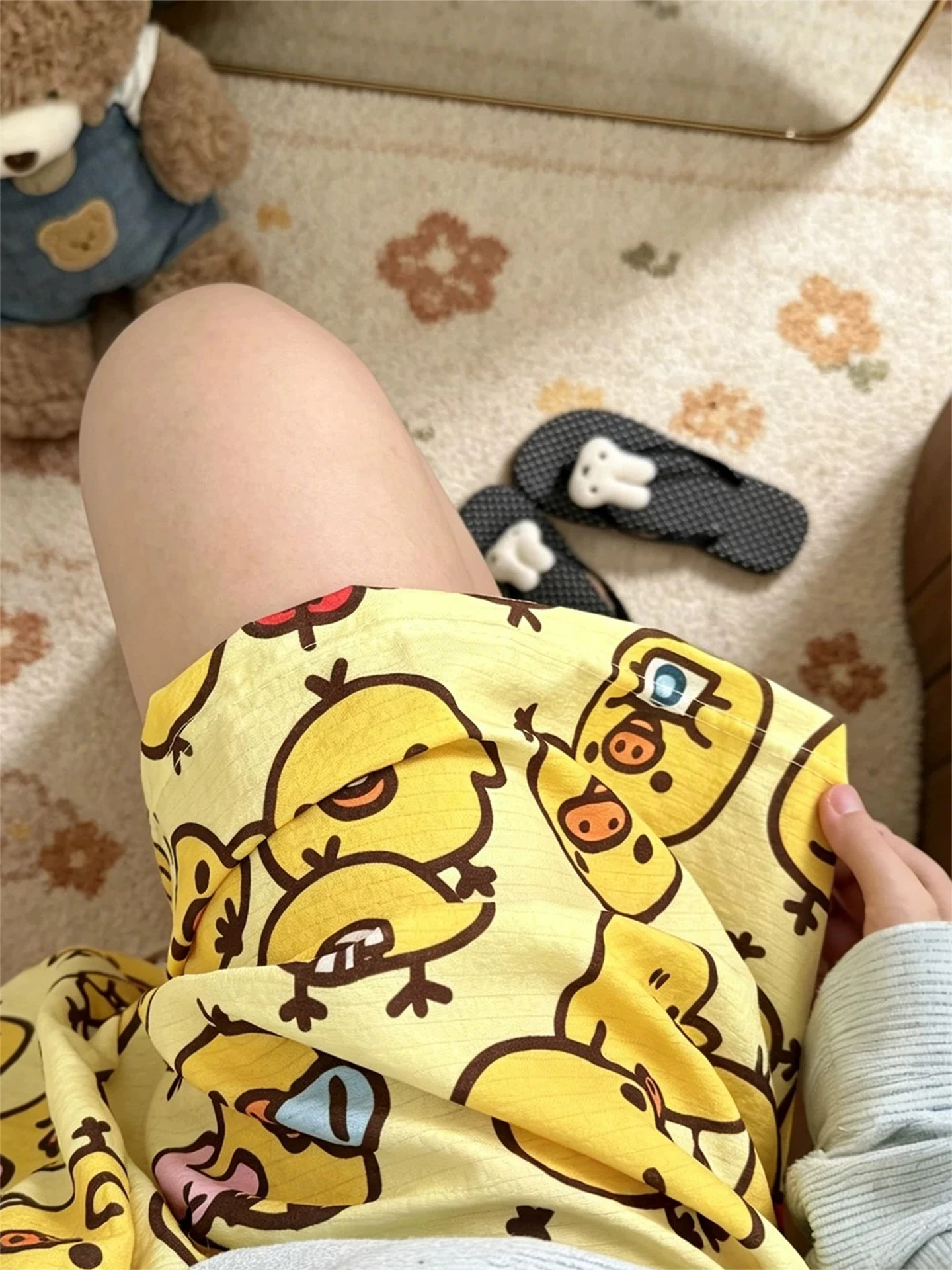 Korean Cartoon Cute Nose Chicken Walking Short Pants Women Summer Bubble Cotton Loose Casual Straight Leg Sleep Pants Hot Pants
Korean Cartoon Cute Nose Chicken Walking Short Pants Women Summer Bubble Cotton Loose Casual Straight Leg Sleep Pants Hot Pants