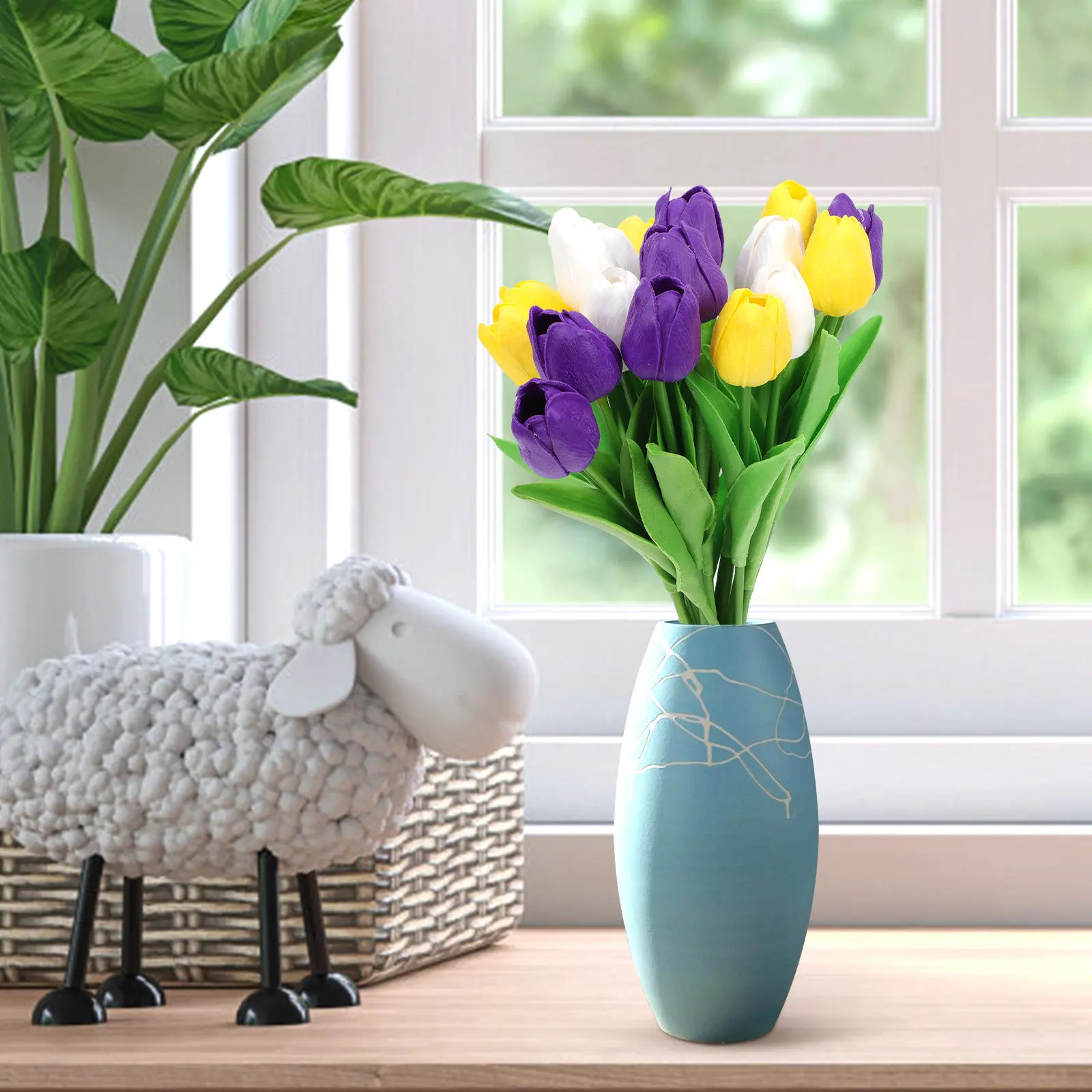18Pcs Simulation Tulip Bouquet Artificial Flower Decoration Natural Color Transition Realistic Leaf Texture Home Office Flower
18Pcs Simulation Tulip Bouquet Artificial Flower Decoration Natural Color Transition Realistic Leaf Texture Home Office Flower