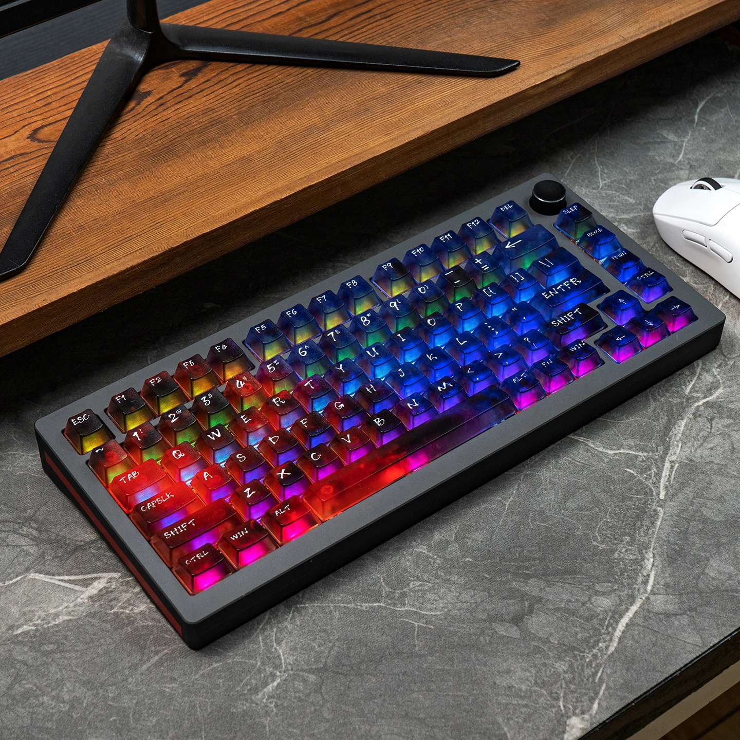 Colorful Gradient Keycaps 119 keys Crystal Clear Transparent PC keycaps For Cherry MX 64/68/87/96/104 Mechanical Keyboard
Colorful Gradient Keycaps 119 keys Crystal Clear Transparent PC keycaps For Cherry MX 64/68/87/96/104 Mechanical Keyboard