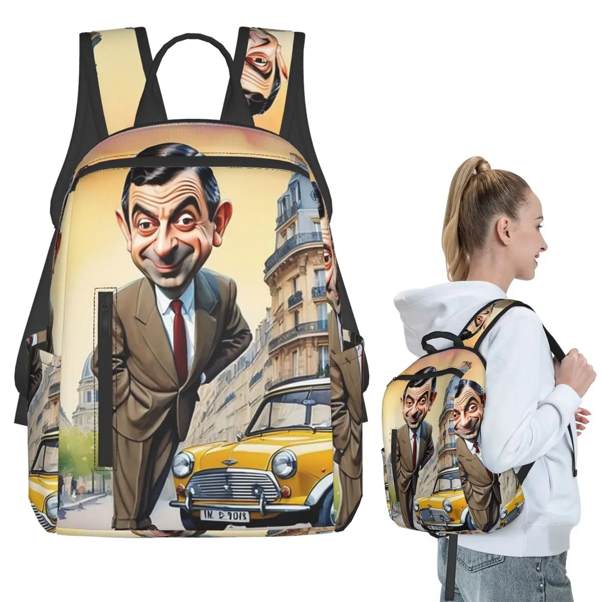 Mr Bean Cartoon Animation Backpack Student BookBag Kids School Bag Computer Shoulder Bags Boys Girls
Mr Bean Cartoon Animation Backpack Student BookBag Kids School Bag Computer Shoulder Bags Boys Girls