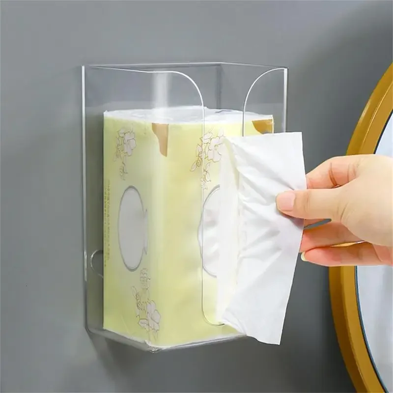 Wall Mounted Tissue Box Rectangular Wall Tissue Dispenser Holder Without Nails Wall Facial Tissue Box For Bathroom Kitchen Shelf
Wall Mounted Tissue Box Rectangular Wall Tissue Dispenser Holder Without Nails Wall Facial Tissue Box For Bathroom Kitchen Shelf