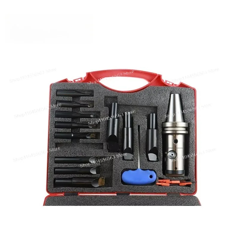 BT40-NBJ16-12P Macro Hole Boring Head Set (Toolkit) – Micro-Adjustable Precision Boring Kit for CNC Mold Processing
BT40-NBJ16-12P Macro Hole Boring Head Set (Toolkit) – Micro-Adjustable Precision Boring Kit for CNC Mold Processing