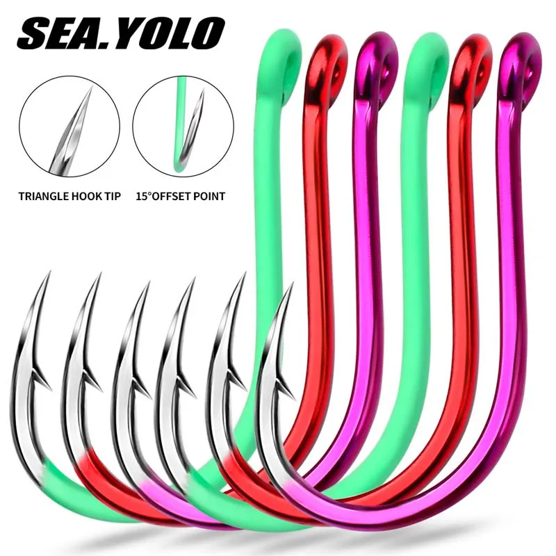 Sea.Yolo 10pcs/pack Fishing Hooks High Carbon Steel Luminous Fish Hooks Carp Fishing Equipment Accessories Sea Fishing
Sea.Yolo 10pcs/pack Fishing Hooks High Carbon Steel Luminous Fish Hooks Carp Fishing Equipment Accessories Sea Fishing