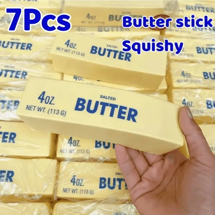 7pcs Squeeze Stick Stress Relief Toy - Super Soft Slow-Rise Butter Stick, Cloud-Soft Sensory Relax for Ages 6+, Stocking Stuffe
7pcs Squeeze Stick Stress Relief Toy - Super Soft Slow-Rise Butter Stick, Cloud-Soft Sensory Relax for Ages 6+, Stocking Stuffe