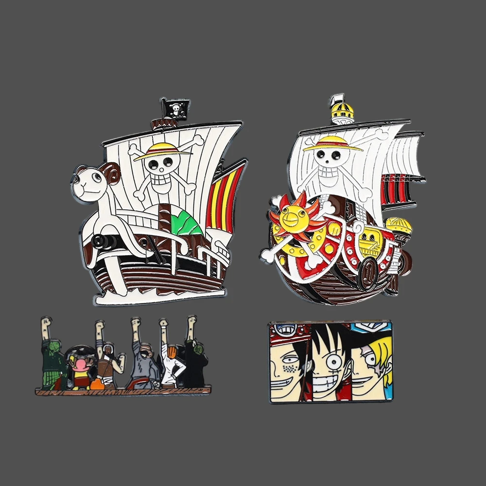 4PCS/set Anime Peripherals Straw Hat Pirates Ship Brooch LuFei Cosplay Bag Pin Accessories Jewelry For Fans Toys Gift
4PCS/set Anime Peripherals Straw Hat Pirates Ship Brooch LuFei Cosplay Bag Pin Accessories Jewelry For Fans Toys Gift