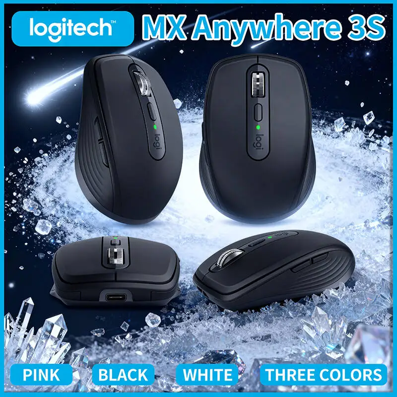 Logitech MX Anywhere 3S Silent Click Wireless Mouse, Precision Scroll Wheel, Bluetooth 5.0 LE, 8K DPI
Logitech MX Anywhere 3S Silent Click Wireless Mouse, Precision Scroll Wheel, Bluetooth 5.0 LE, 8K DPI