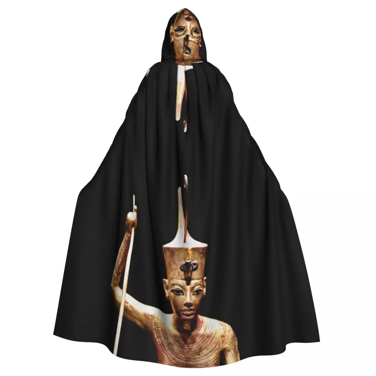 Regal Egyptian Pharaoh Cosplay Cloak with Crown and Scepter Design Unisex Adult Cloak with Hood Long Witch Costume Cosplay
Regal Egyptian Pharaoh Cosplay Cloak with Crown and Scepter Design Unisex Adult Cloak with Hood Long Witch Costume Cosplay
