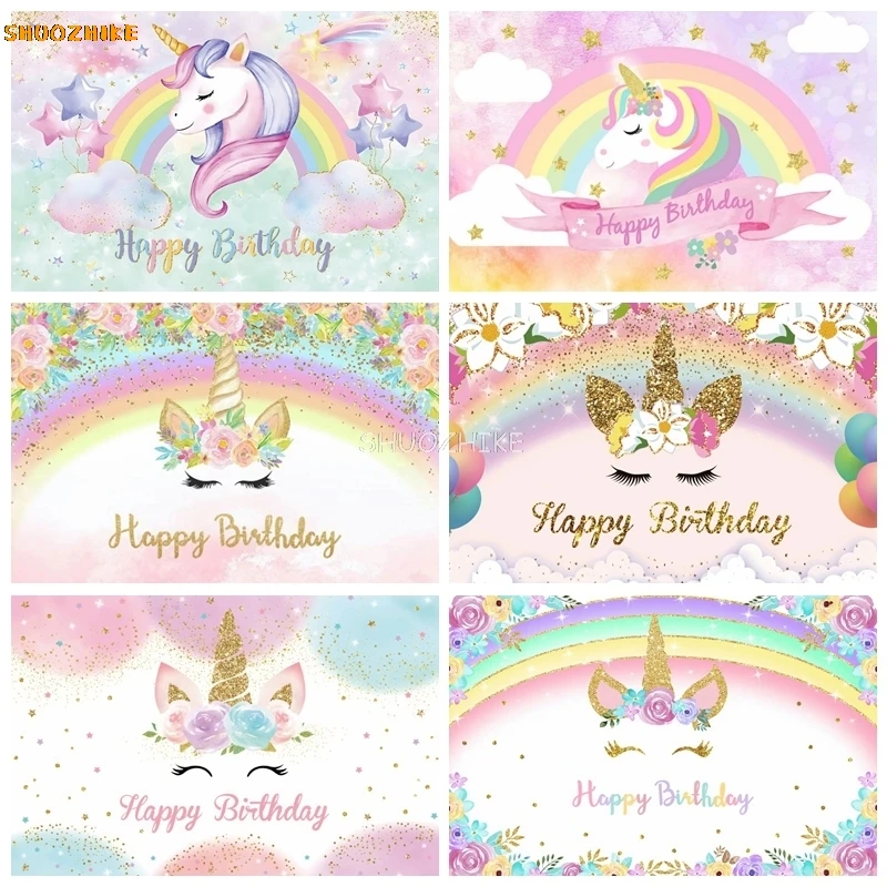 Rainbow Unicorn Backdrop Girls Princess Birthday Party Newborn Baby Shower Photography Background Decor Banner Customized
Rainbow Unicorn Backdrop Girls Princess Birthday Party Newborn Baby Shower Photography Background Decor Banner Customized