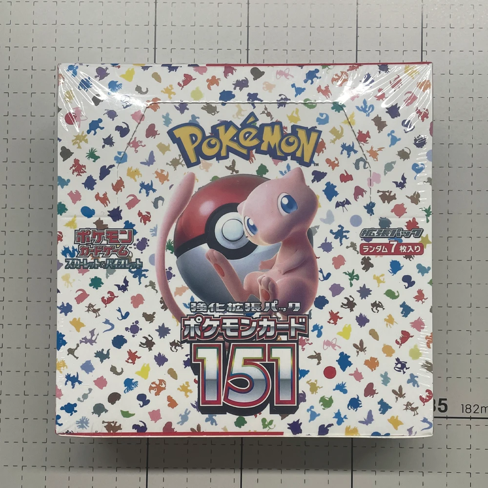 140 шт./кор. аниме Pokemon, японская версия TCG Scarlet Violet 151, классическая коробка расширения, торговая карта Pokemon, 20 упаковок, подарки
140 шт./кор. аниме Pokemon, японская версия TCG Scarlet Violet 151, классическая коробка расширения, торговая карта Pokemon, 20 упаковок, подарки