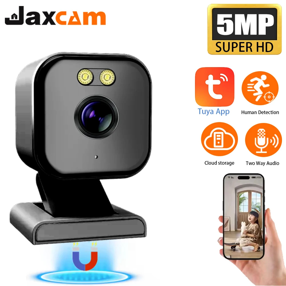 Magnetic 5MP Tuya Camera Wireless Mini Color Night Vision Wifi Baby Monitor Cam Outdoor Wateproof CCTV Video Surveillance Camera
Magnetic 5MP Tuya Camera Wireless Mini Color Night Vision Wifi Baby Monitor Cam Outdoor Wateproof CCTV Video Surveillance Camera