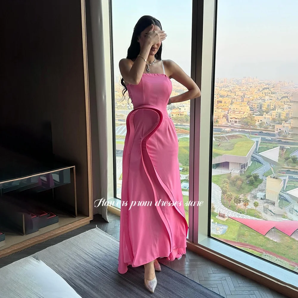 Flowers Pink Party Dress with Pleats Evening Dress Straight Prom Dress for Women فستان سهرة Celebrity Dress Customized
Flowers Pink Party Dress with Pleats Evening Dress Straight Prom Dress for Women فستان سهرة Celebrity Dress Customized