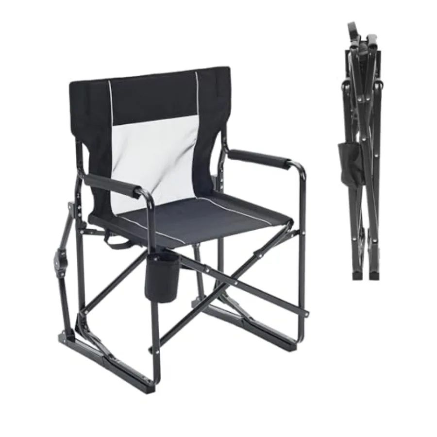 Folding Rocking Chair for Outdoor Camping and Lawn Use Breathable Mesh, Detachable Waterproof Armrests and Cup Holder, Portable
Folding Rocking Chair for Outdoor Camping and Lawn Use Breathable Mesh, Detachable Waterproof Armrests and Cup Holder, Portable