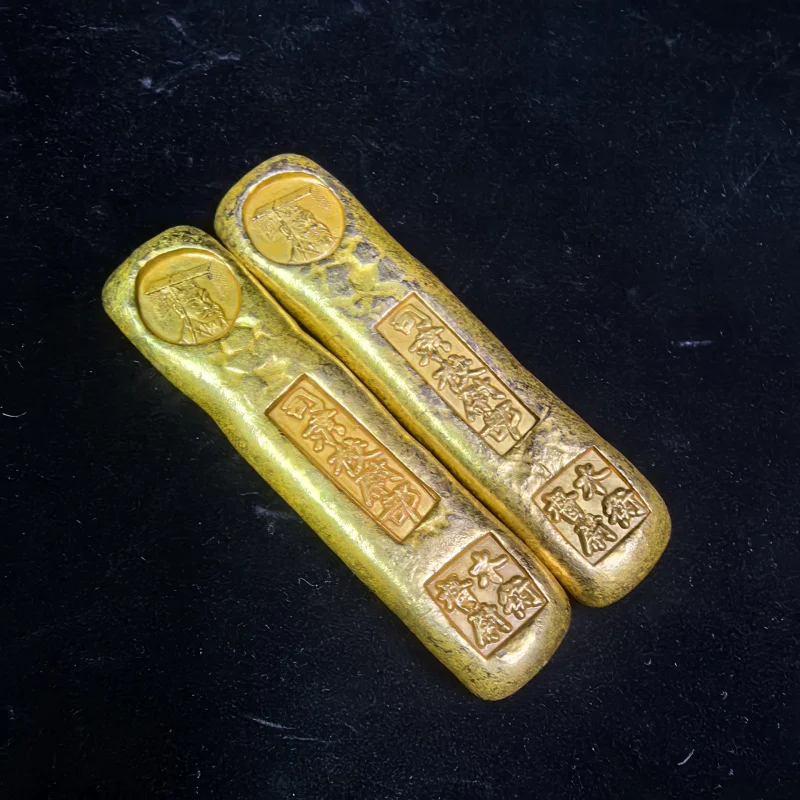 Antique-Style Handicrafts Ancient Gold Bars Coins New Sichuan-Hanquan Goods Supervised Casting Gold Ingots Gold Blocks Ornaments
Antique-Style Handicrafts Ancient Gold Bars Coins New Sichuan-Hanquan Goods Supervised Casting Gold Ingots Gold Blocks Ornaments