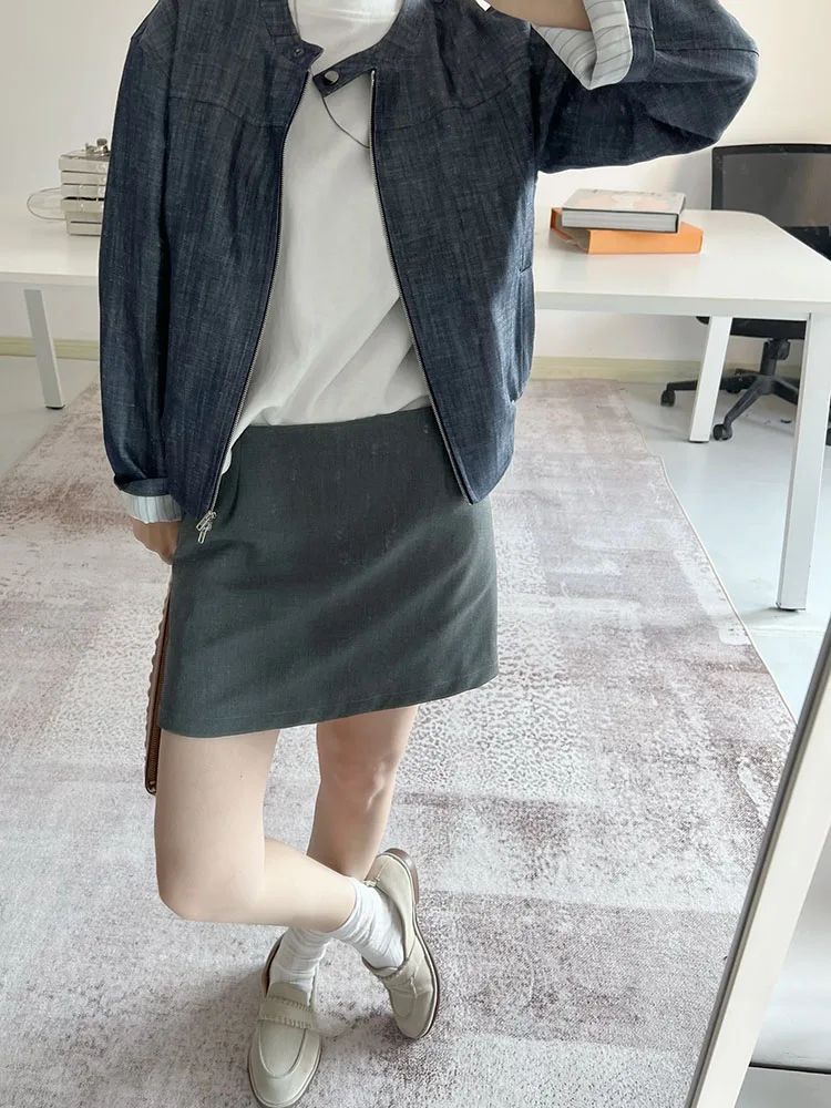 Simple Versatile High Waist Slim A-Line Skirt Color ort Pants Bodycon Skirt Spring Summer New Arrival Women's Fa...
Simple Versatile High Waist Slim A-Line Skirt Color ort Pants Bodycon Skirt Spring Summer New Arrival Women's Fa...