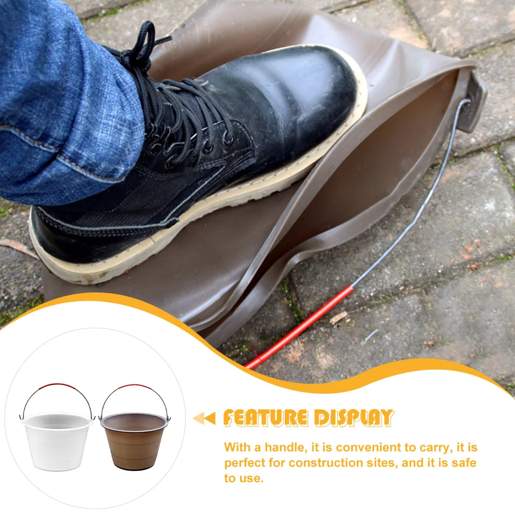 2Pcs Thicken Plastic Cement Bucket Anti-Fall Wear-Resistant Multi-Functional Construction Site Storage Plastic Cement Bucket
2Pcs Thicken Plastic Cement Bucket Anti-Fall Wear-Resistant Multi-Functional Construction Site Storage Plastic Cement Bucket