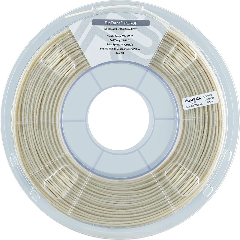 1kg PET-GF 3D Printer Filament 15% Glass Fiber Reinforced 3D Printing Consumables Resistant to Creep High Temperature Industrial
1kg PET-GF 3D Printer Filament 15% Glass Fiber Reinforced 3D Printing Consumables Resistant to Creep High Temperature Industrial
