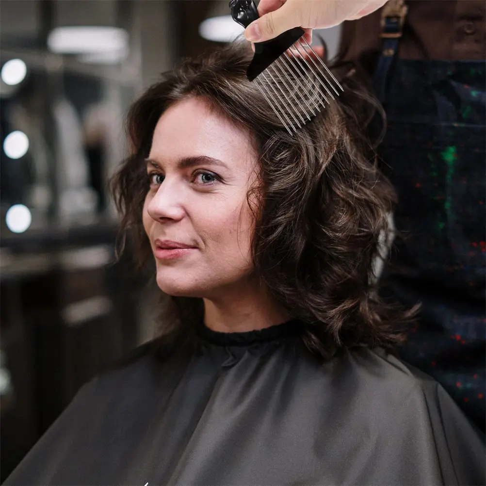 6Pcs Steel Needle Hair Picks ABS Handle Afro Comb Set for Curly Hair Styling Lightweight Portable Braid Tool for Men Women
6Pcs Steel Needle Hair Picks ABS Handle Afro Comb Set for Curly Hair Styling Lightweight Portable Braid Tool for Men Women