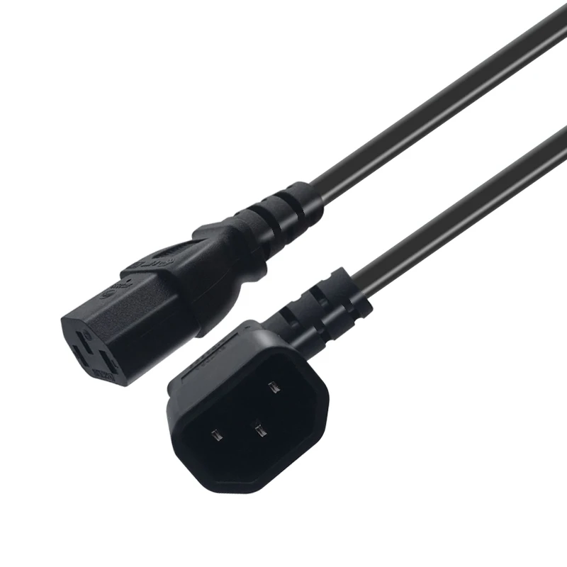 Right Angled IEC 320 C14 Male To C13 Female Cord,C14 To C13 Power Extension Cable For PDU UPS,H05VV-F VDE AC Cord
Right Angled IEC 320 C14 Male To C13 Female Cord,C14 To C13 Power Extension Cable For PDU UPS,H05VV-F VDE AC Cord