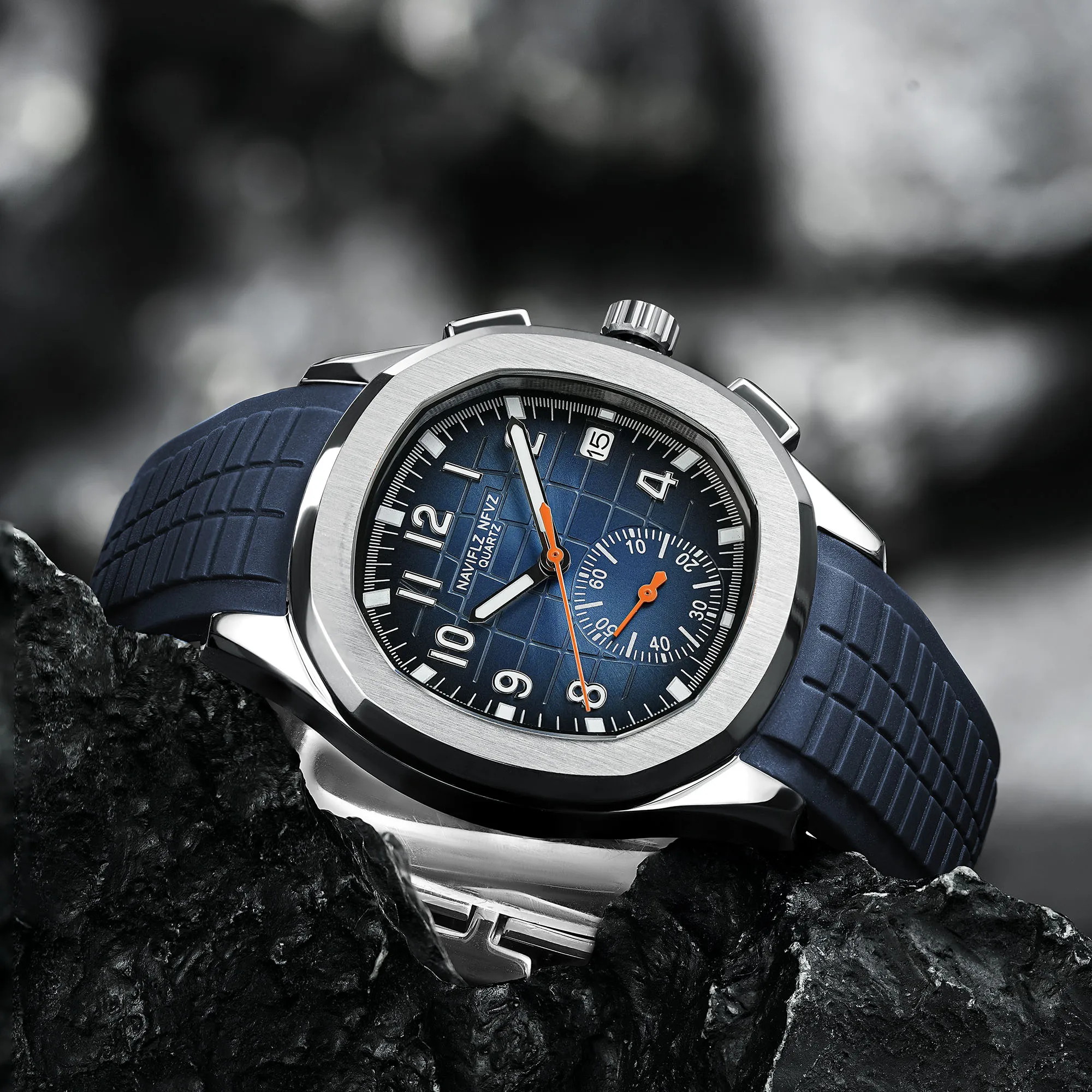 Мужские часы 2025 NAVIFLZ NFVZ: роскошные, модные, спортивные, с японским механизмом Miyota, водонепроницаемость 50 м, корпус из нержавеющей стали, ремешок из резины.
Мужские часы 2025 NAVIFLZ NFVZ: роскошные, модные, спортивные, с японским механизмом Miyota, водонепроницаемость 50 м, корпус из нержавеющей стали, ремешок из резины.