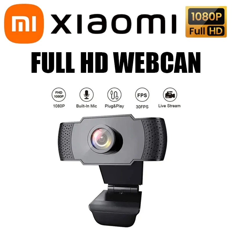 Xiaomi 1080P Webcam Full HD USB Camera LED Fill Light With Microphone Web Cam For PC Computer Mac Laptop Desktop Camera 2025 New
Xiaomi 1080P Webcam Full HD USB Camera LED Fill Light With Microphone Web Cam For PC Computer Mac Laptop Desktop Camera 2025 New