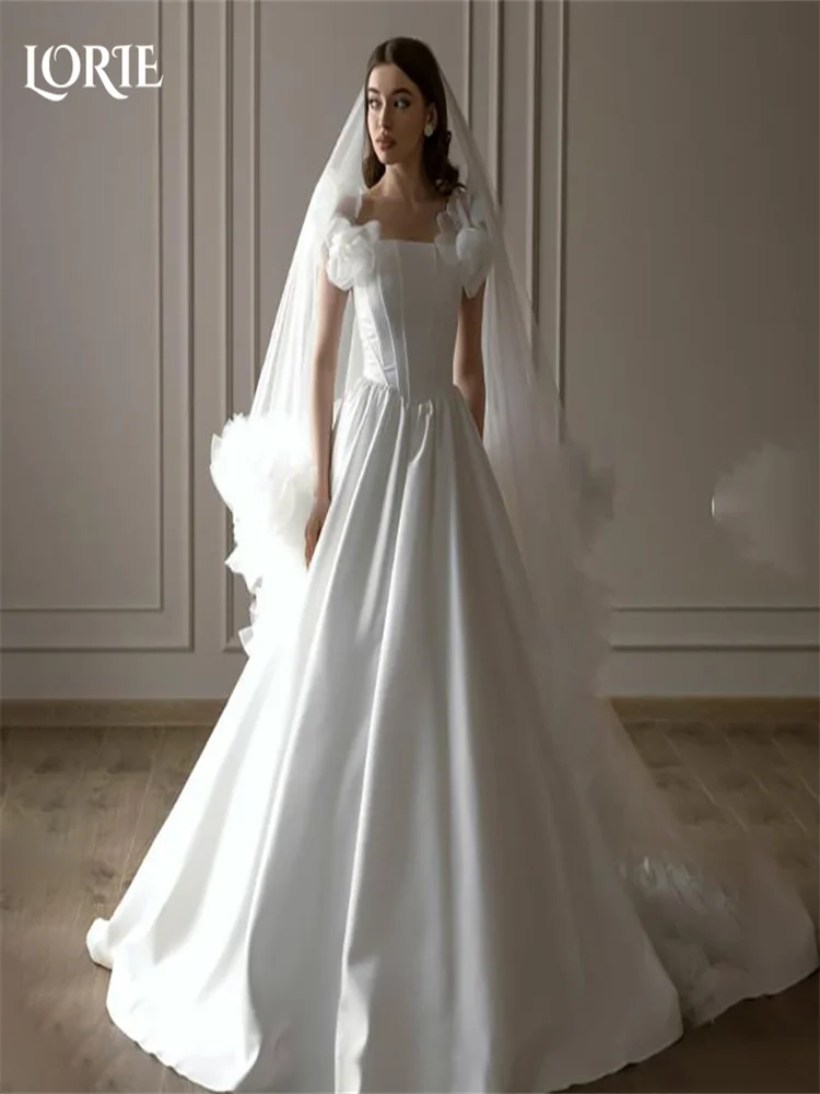 LORIE Empire 3D Flower Spring Lace Wedding Dresses Strapless Princess Puff Bridal Gown Rose Ball Bride Dresses 2025 Customized
LORIE Empire 3D Flower Spring Lace Wedding Dresses Strapless Princess Puff Bridal Gown Rose Ball Bride Dresses 2025 Customized