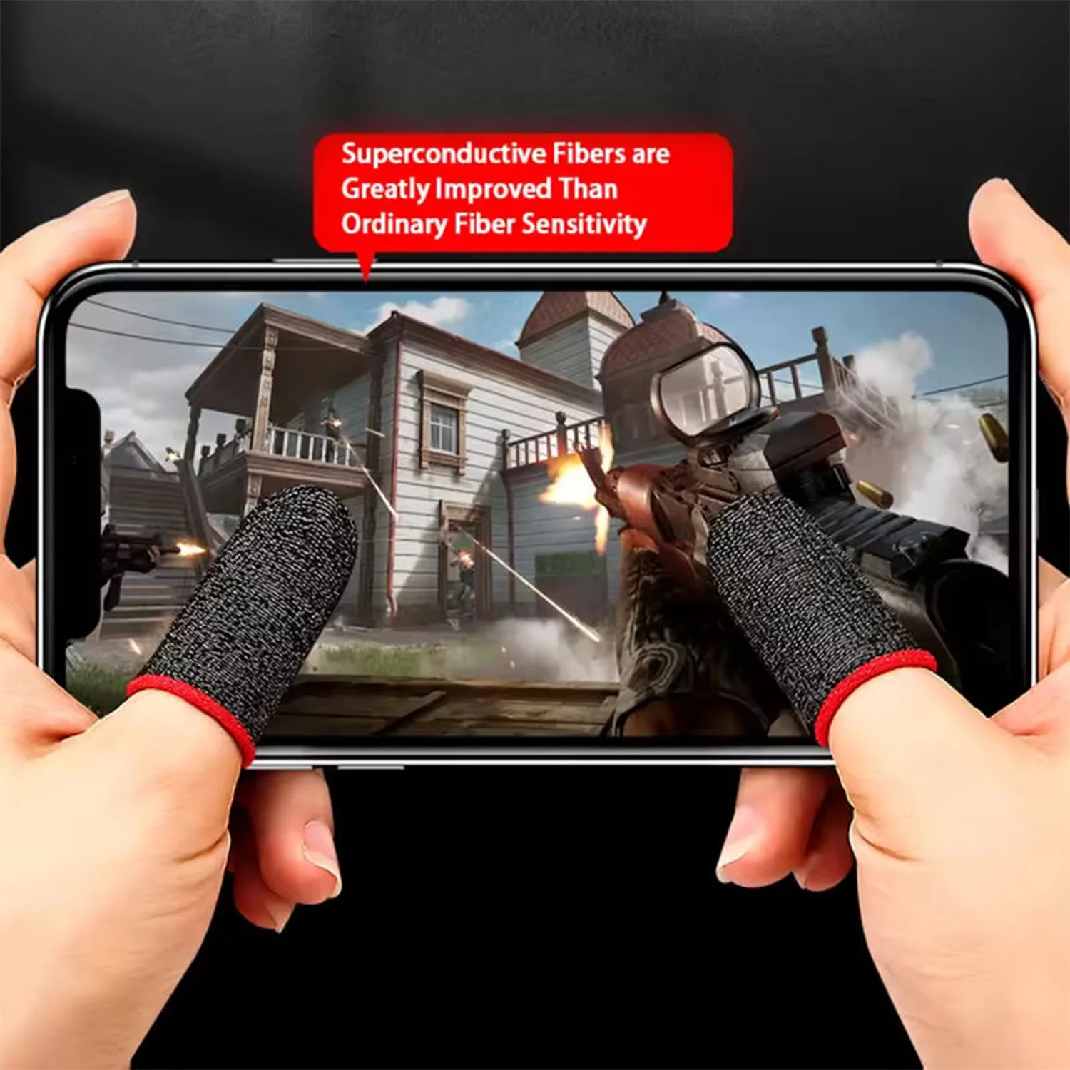 Mobile Game Fingertip Gloves For PUBG Gamer Sweatproof Anti-slip Touch Screen Finger Sleeve Breathable Gaming Finger Cover Cot
Mobile Game Fingertip Gloves For PUBG Gamer Sweatproof Anti-slip Touch Screen Finger Sleeve Breathable Gaming Finger Cover Cot