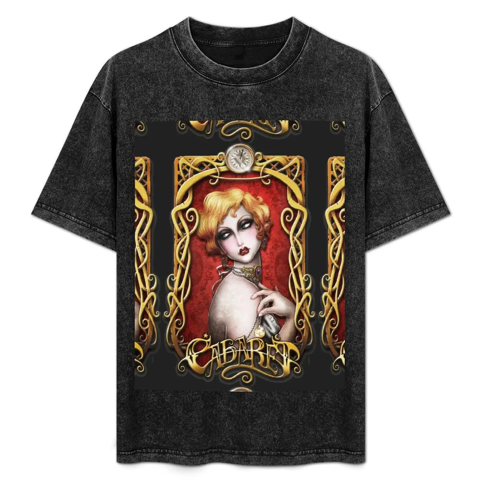 CABARET cover - Art Nouveau framed Pin up T-Shirt vintage clothes Anime t-shirt oversized t shirts for men
CABARET cover - Art Nouveau framed Pin up T-Shirt vintage clothes Anime t-shirt oversized t shirts for men