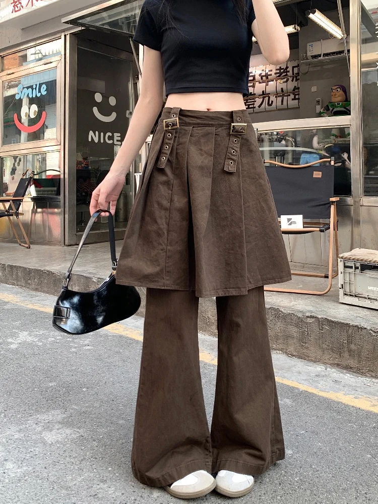 2025 Ropa Y2K Fashion Tierred Vintage Brown Baggy Stacked Flare Jeans Pants For Women Clothing Punk Lady Trousers Pantalon Femme
2025 Ropa Y2K Fashion Tierred Vintage Brown Baggy Stacked Flare Jeans Pants For Women Clothing Punk Lady Trousers Pantalon Femme