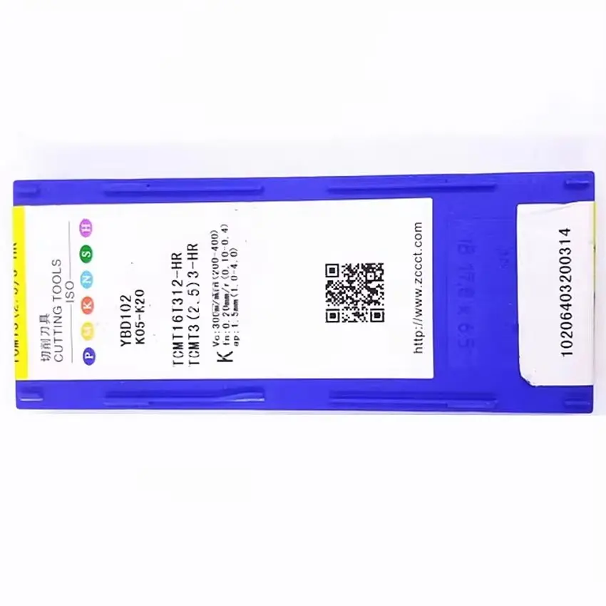 TCMT16T312-HR YBC251/TCMT16T312-HR YBD102/TCMT16T312-HR YBD152/TCMT16T312-HR YBC152 ZCC.CT CNC carbide inserts turning tools
TCMT16T312-HR YBC251/TCMT16T312-HR YBD102/TCMT16T312-HR YBD152/TCMT16T312-HR YBC152 ZCC.CT CNC carbide inserts turning tools