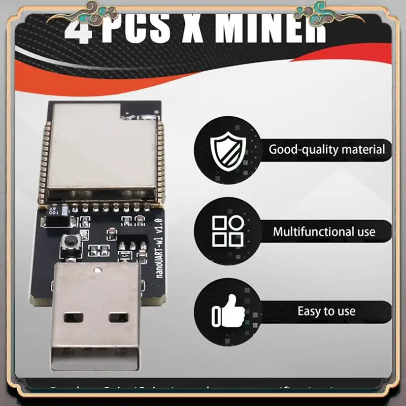 Durable 4PCS USB BTC Miner 40-50KH/S Solo Lottery Miner Bitcoin BTC Miner Asic Mining Low Power Miner For Home Office
Durable 4PCS USB BTC Miner 40-50KH/S Solo Lottery Miner Bitcoin BTC Miner Asic Mining Low Power Miner For Home Office