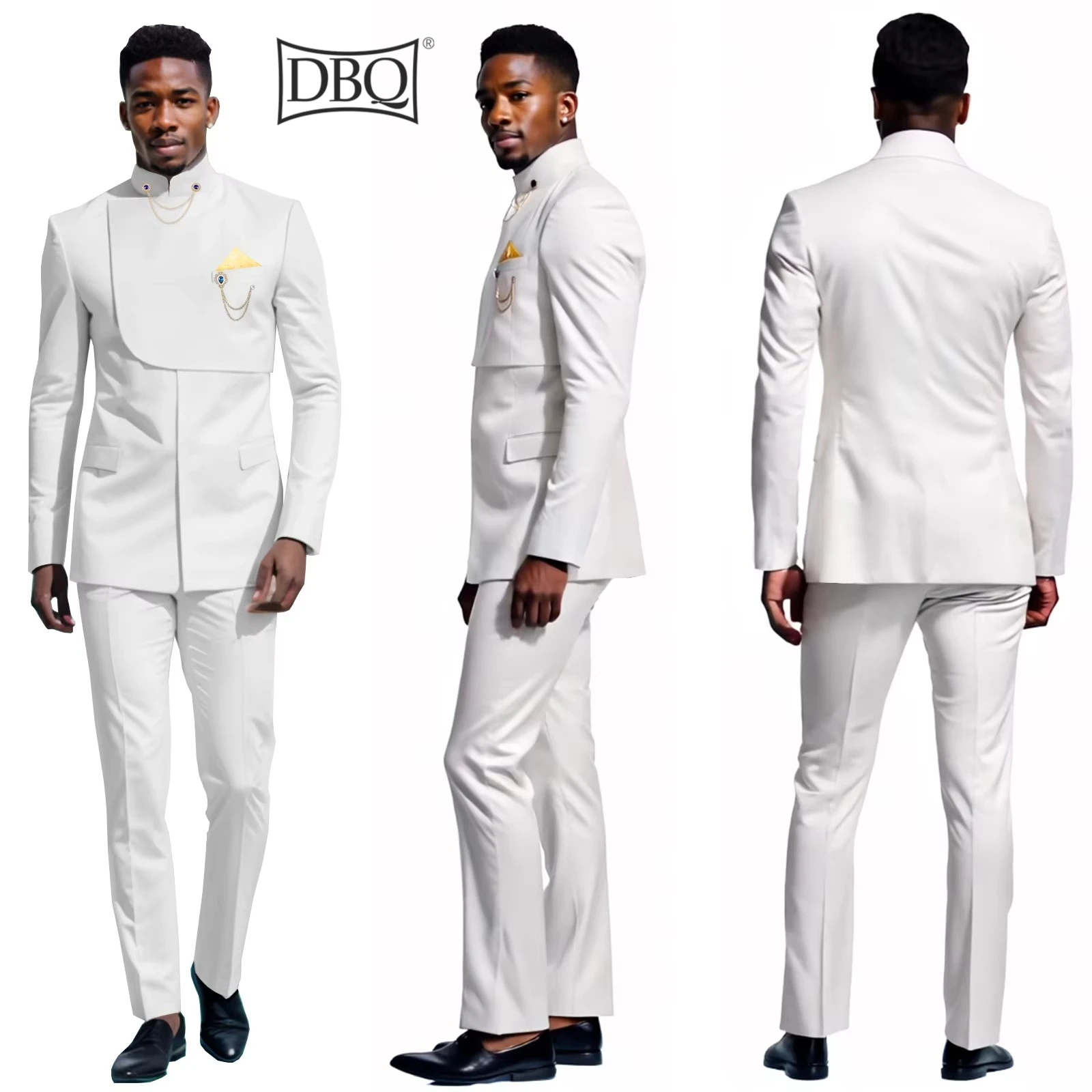 DBQ Men’s Slim Fit Suit Single Breasted 2-Piece Blazer Dress Business Wedding Party African Suits
DBQ Men’s Slim Fit Suit Single Breasted 2-Piece Blazer Dress Business Wedding Party African Suits