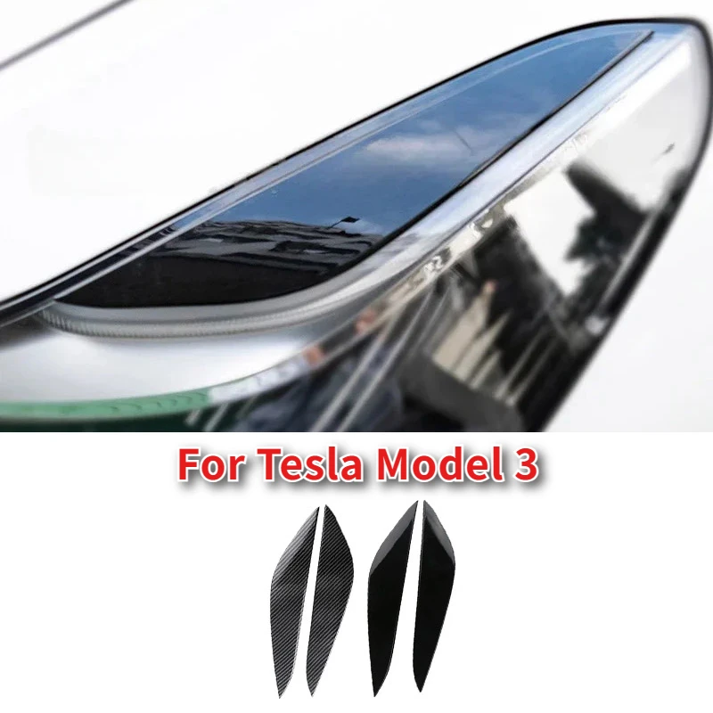 For Tesla Model 3 Lamp Eyebrow Decorative Sticker Headlamp Front Lamp Eyelid Carbon Fiber Trim 2018-23 Modification Accessories
For Tesla Model 3 Lamp Eyebrow Decorative Sticker Headlamp Front Lamp Eyelid Carbon Fiber Trim 2018-23 Modification Accessories